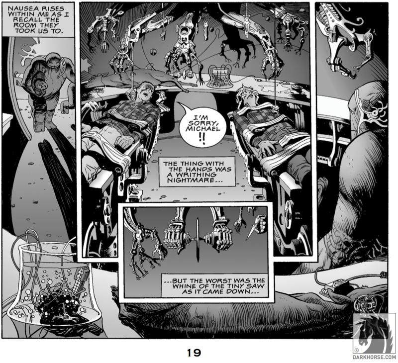 A creepy sequence from Concrete’s origin story.